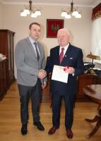 Udanin - Pan Bolesaw Stachurski odznaczony Piercieniem w. Stanisawa